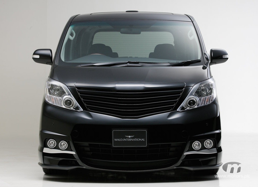 toyota alphard black front view